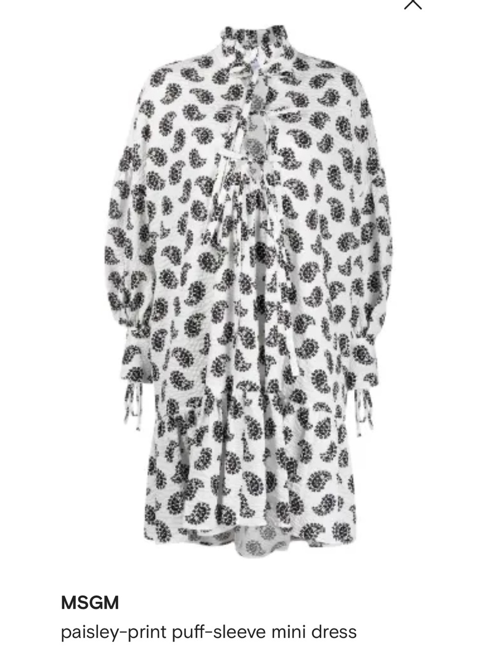 MSGM Stunner Paisley Dress! 
IT 44 | Lightly loved, majorly fabulous